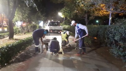 Yürüyüş Yolu’na gece bakımı