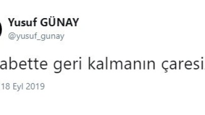 Yusuf Günay: "Rekabette geri kalmanın çaresizliği"