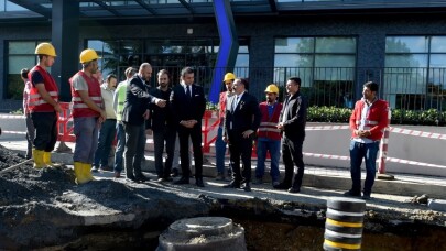 Başkan Akpolat çalışmaları yerinde inceledi