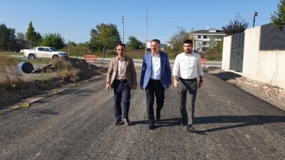 Başkan Işıksu, asfalt çalışmalarını yerinde inceledi