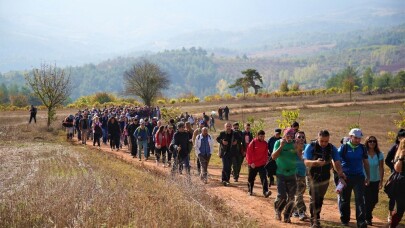 Başkan Yüce doğa yürüyüşüne katıldı
