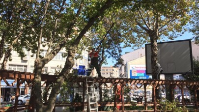Bayrampaşa’da parklara sonbahar bakımı