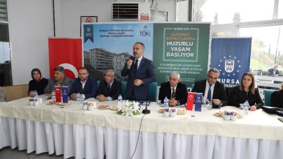 Gemlikli heyelan mağdurlarının konut sevinci