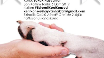 Hayvanları Koruma günü Edremit’te ilk kez kutlanacak