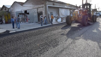 Marangozlar Sitesi ile Çay Deresinde asfalt çilesi bitiyor