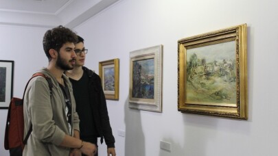"Modernlik Eşiği - Lignum" resim sergisi, kapılarını sanatseverlere açtı