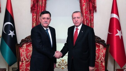 Cumhurbaşkanı Erdoğan, Sarraj’ı kabul etti