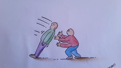 Edremitli öğrenci karikatür dalında birinci oldu