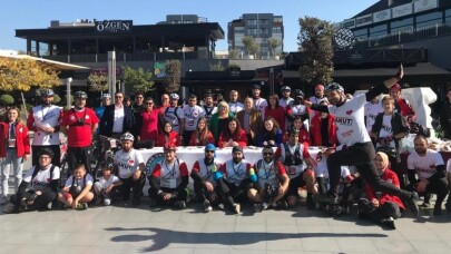 Organ bağışına dikkat çekmek için pedal çevirdiler