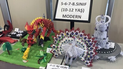 Origami yarışmasında ödüller verildi