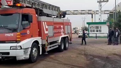 Sütaş fabrikasında ineklerin gübresinden biriken metan gazı yanmış