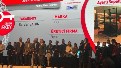 ÜÇGE Saturn raf sistemlerine Design Turkey’den çifte ödül