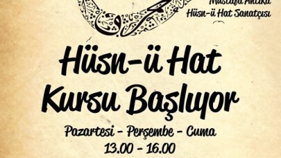 Gençlik Merkezi’nde hüsn-i hat kursu kayıtları başlıyor