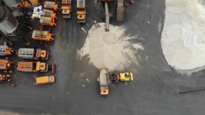 İstanbul’da kar yağışı için tuz deposunda hazırlıklar başladı