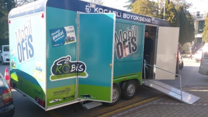 Mobil ofis karavanı Kartepe’de