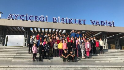 Türk-Fransız Kardeşlik Ortaokulu öğrencileri Bisiklet Vadisini ziyaret etti