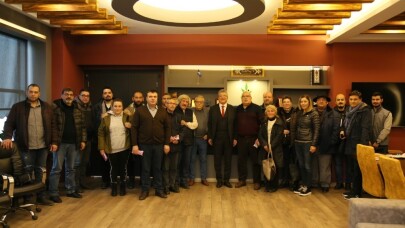 Başkan Arslan, gazetecilerin yeni yılını kutladı