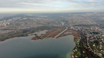 Kanal İstanbul güzergahı havadan görüntülendi