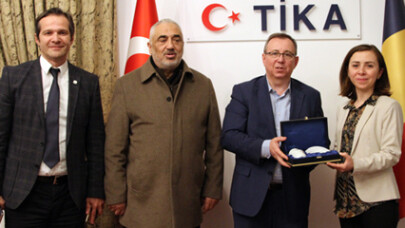 Trakya Üniversitesi heyeti Romanya'da TİKA ile görüştü