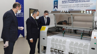 Bursa, kendi maskesini üretiyor