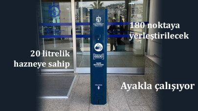Ayakla çalışan dezenfektan cihazları Kocaeli'nin 180 noktasına yerleştiriyor