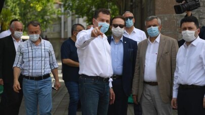Başkan Yılmaz hafta sonu da sahadaydı