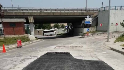 Gölcük Asar Deresi kavşak yollarına onarım