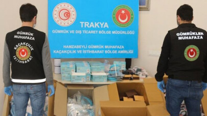 15 Ton Etil Alkol, 5 Bin 230 Adet Maske ve Siperlik Ele Geçirildi