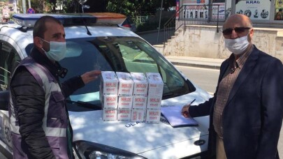 Kocaeli'nde toplu taşıma kooperatiflerine 30 bin maske dağıtıldı