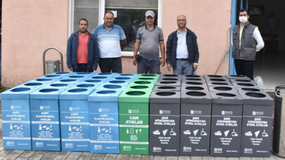 20 ilçeye iç mekân geri dönüşüm kutusu dağıtıldı