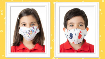 Çocuklar için özel maske ve siperlik üretimine başlandı