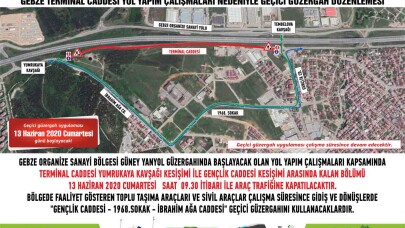 Gebze OSB’de geçici güzergâh uygulaması yapılacak