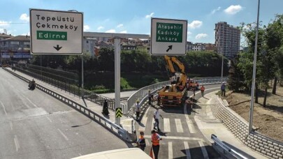 Çakmak TEM bağlantı yolu açıldı
