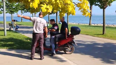Yaya yollarına giren motosikletlere sıkı denetim
