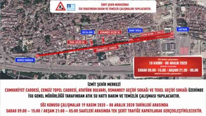 İSU şehir merkezinde çalışma yapacak