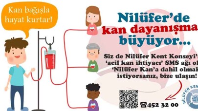 Nilüfer’de kan dayanışması büyüyor
