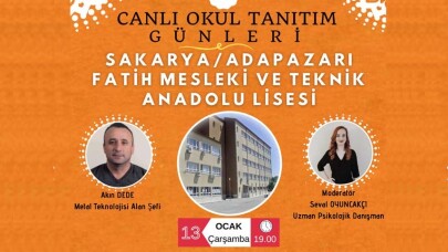 Adapazarı İlçe MEM “Canlı Okul Tanıtım Günleri” Devam Ediyor