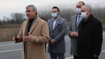 Yeni otoban girişinin ihalesi yapıldı