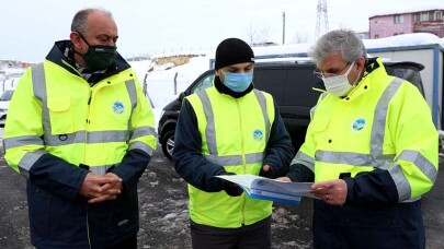 'Karla mücadelede çalışmalarımızı büyük bir özveri ile sürdürüyoruz'