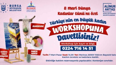 Bursalı kadınlar workshopla normalleşiyor