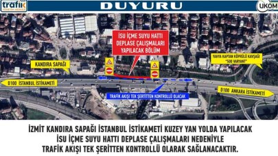 İSU Kandıra Sapağında çalışma yapacak