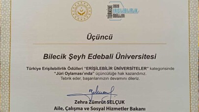 Bilecik Şeyh Edebali Üniversitesi “Erişilebilir Üniversite” Ödülü Kazandı