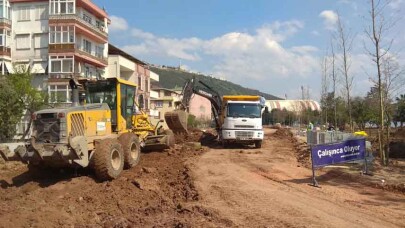 Hereke sahili yolu yapımına başlandı