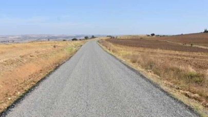 Malkara'da 87.750 m2'lik sathi kaplama yol yapım tamamlandı
