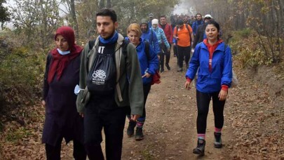 Cumhuriyet Bayramı’nı doğa yürüyüşünde kutladılar