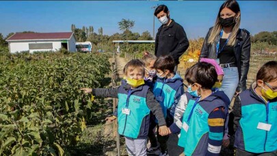 Minikler tarımsal üretimi yerinde gördü