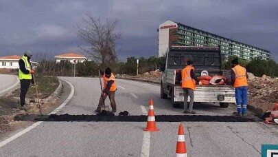 Yollarda onarım çalışmaları yapıldı