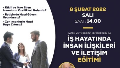 İş Hayatında İnsan İlişkileri ve İletişim Eğitimi