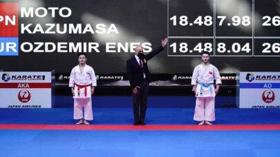 Enes Özdemir Karate 1 Premier Lig’in ilk ayağında altın madalya kazandı