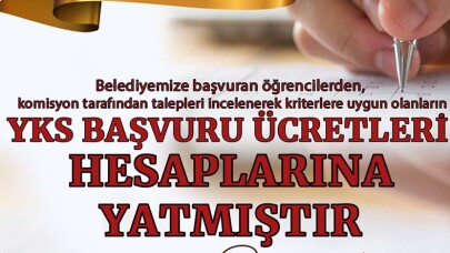 Burhaniyeli  öğrencilerin YKS ücretleri hesaplarına yattı